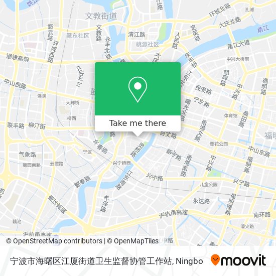 宁波市海曙区江厦街道卫生监督协管工作站 map