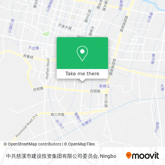 中共慈溪市建设投资集团有限公司委员会 map