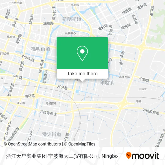 浙江天星实业集团-宁波海太工贸有限公司 map
