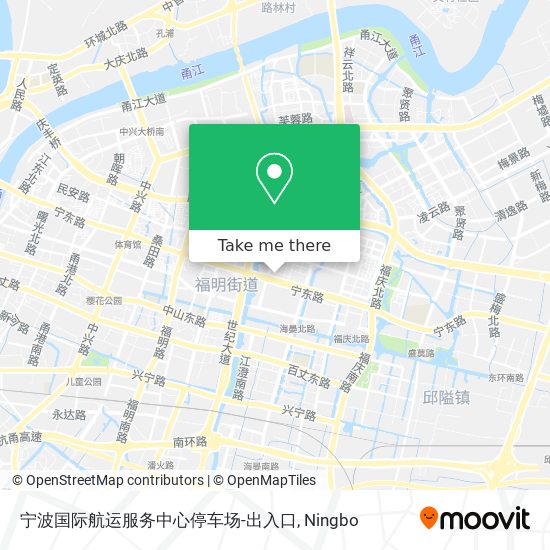 宁波国际航运服务中心停车场-出入口 map