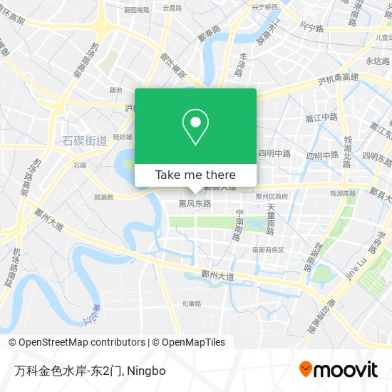 万科金色水岸-东2门 map
