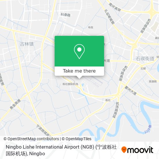Ningbo Lishe International Airport (NGB) (宁波栎社国际机场) map
