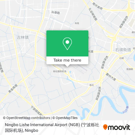 Ningbo Lishe International Airport (NGB) (宁波栎社国际机场) map