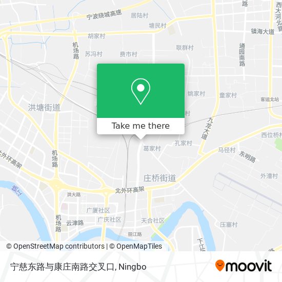宁慈东路与康庄南路交叉口 map