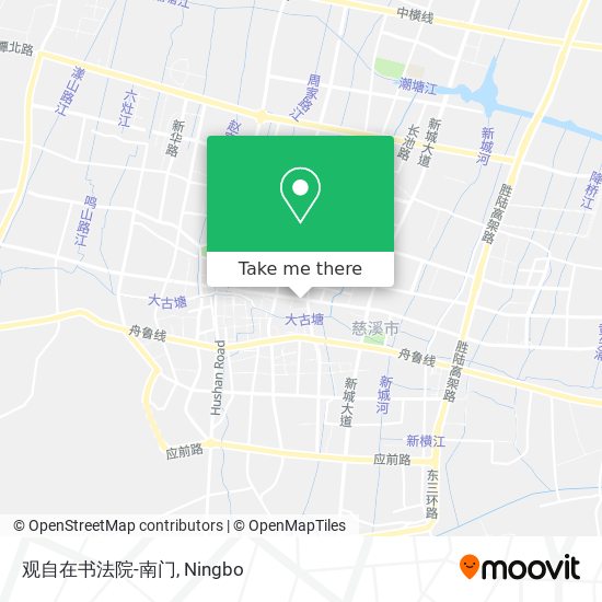 观自在书法院-南门 map