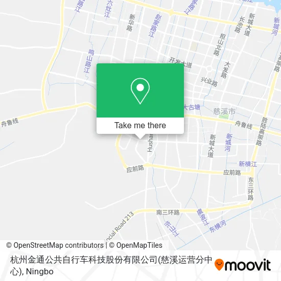 杭州金通公共自行车科技股份有限公司(慈溪运营分中心) map