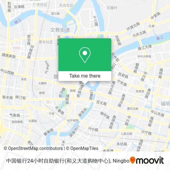 中国银行24小时自助银行(和义大道购物中心) map