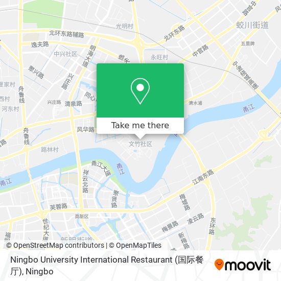 Ningbo University International Restaurant (国际餐厅) map