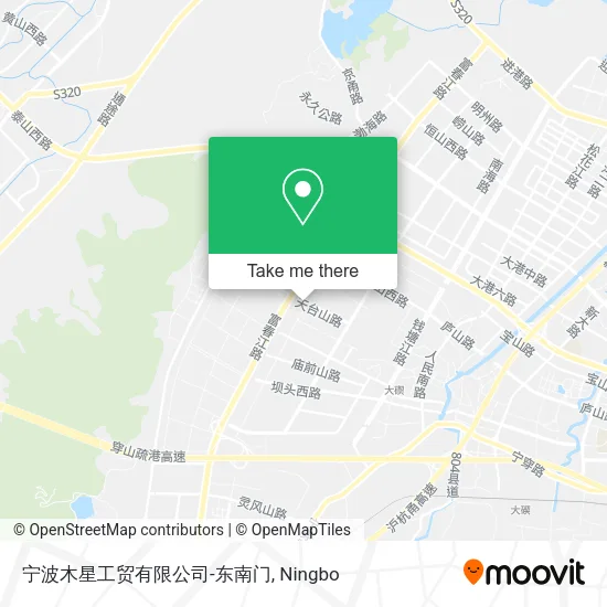 宁波木星工贸有限公司-东南门 map
