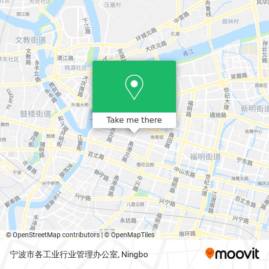 宁波市各工业行业管理办公室 map
