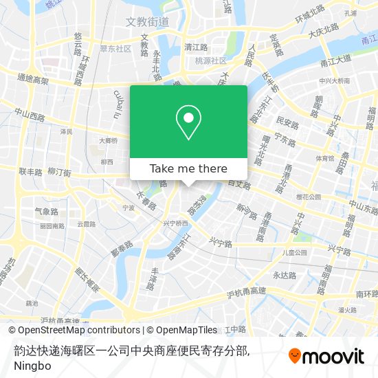 韵达快递海曙区一公司中央商座便民寄存分部 map