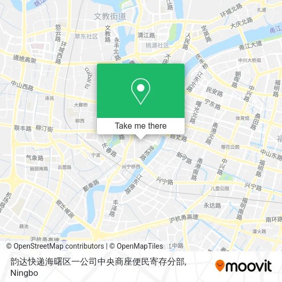韵达快递海曙区一公司中央商座便民寄存分部 map