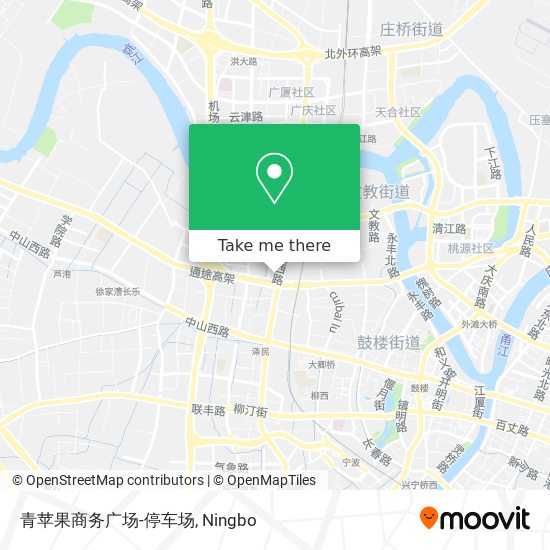 青苹果商务广场-停车场 map