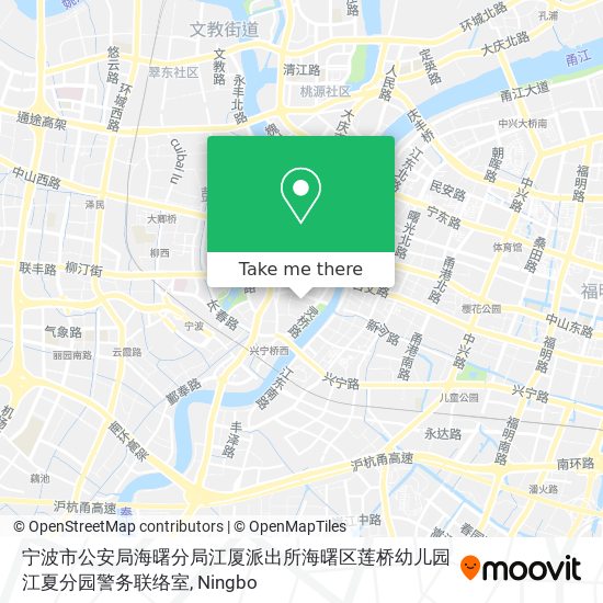 宁波市公安局海曙分局江厦派出所海曙区莲桥幼儿园江夏分园警务联络室 map