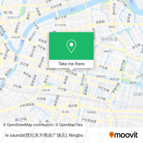 le saunda(世纪东方商业广场店) map