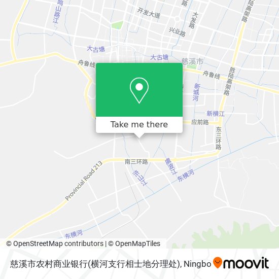 慈溪市农村商业银行(横河支行相士地分理处) map
