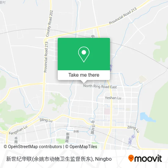 新世纪华联(余姚市动物卫生监督所东) map