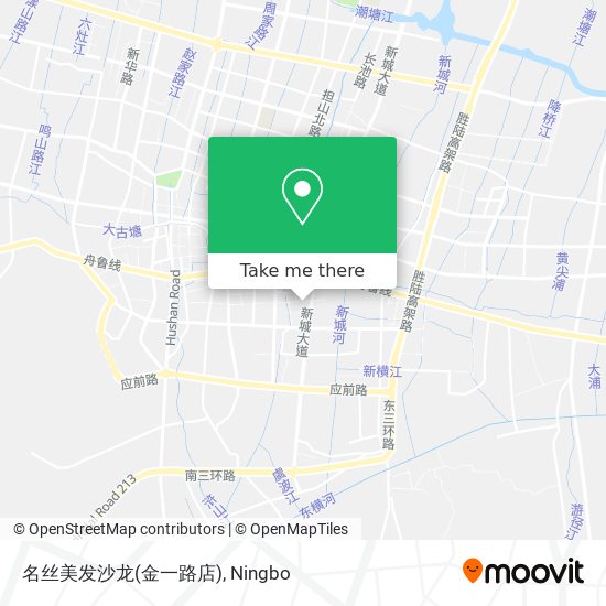 名丝美发沙龙(金一路店) map
