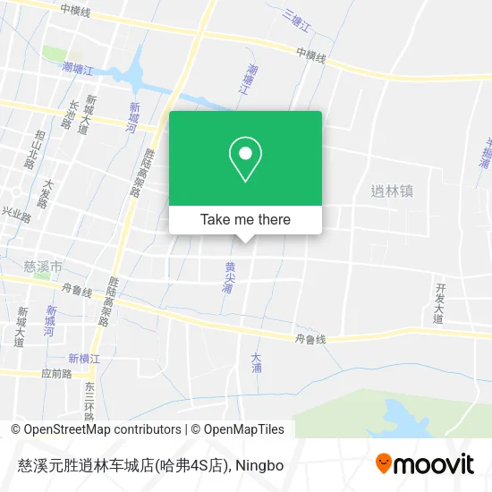 慈溪元胜逍林车城店(哈弗4S店) map