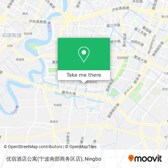 优宿酒店公寓(宁波南部商务区店) map