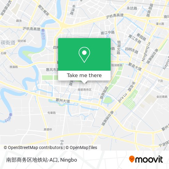 南部商务区地铁站-A口 map