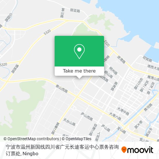 宁波市温州新国线四川省广元长途客运中心票务咨询订票处 map