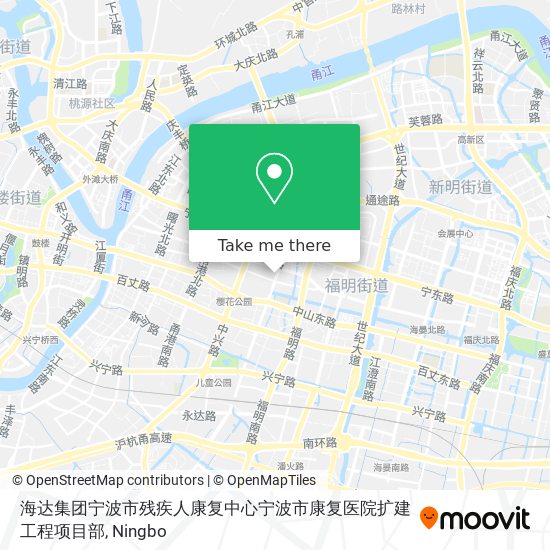 海达集团宁波市残疾人康复中心宁波市康复医院扩建工程项目部 map