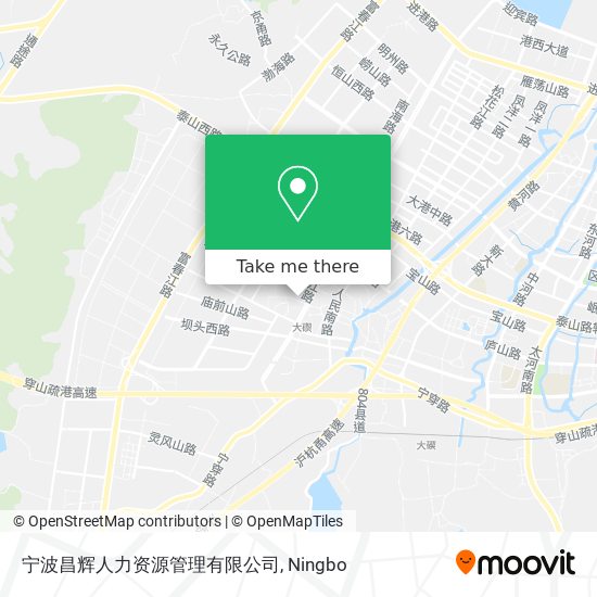 宁波昌辉人力资源管理有限公司 map