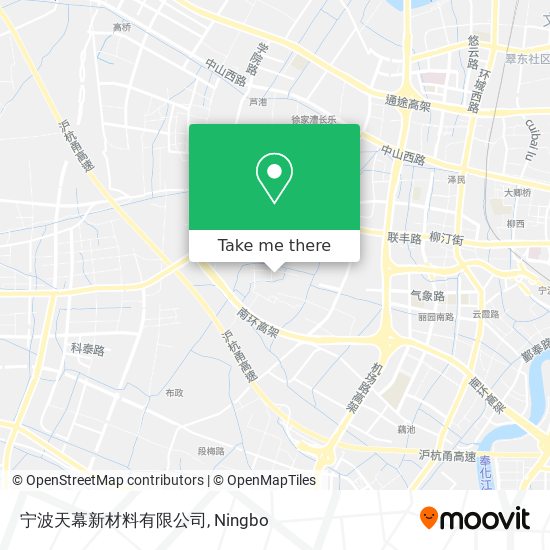 宁波天幕新材料有限公司 map