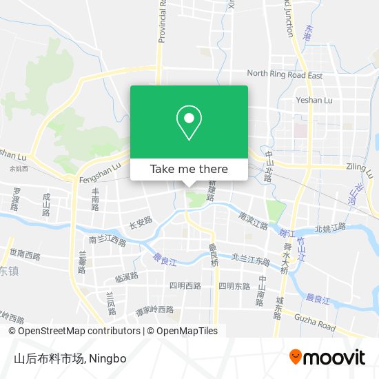 山后布料市场 map