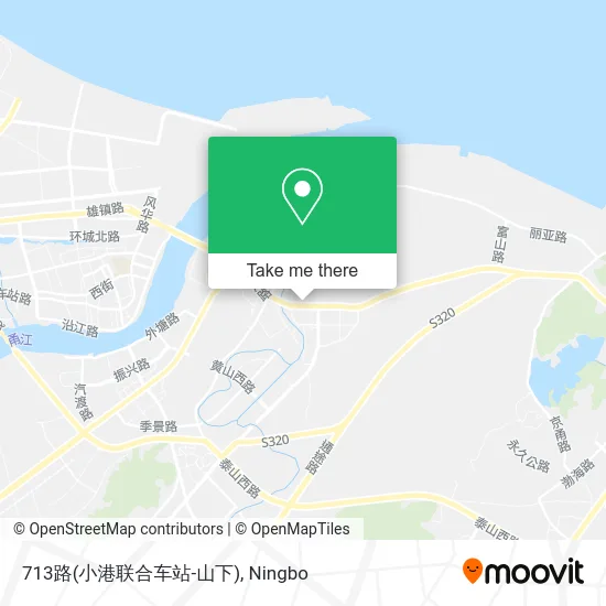 713路(小港联合车站-山下) map