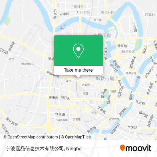 宁波嘉品信息技术有限公司 map