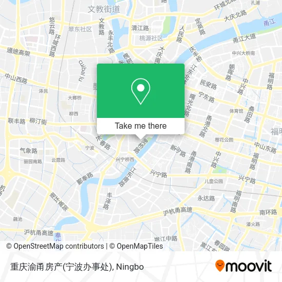 重庆渝甬房产(宁波办事处) map