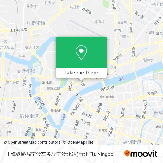 上海铁路局宁波车务段宁波北站(西北门) map