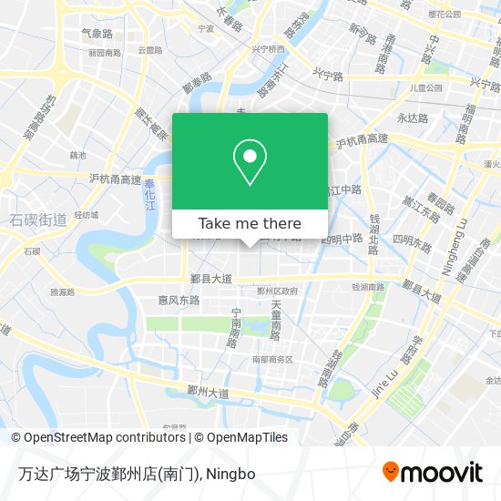 万达广场宁波鄞州店(南门) map