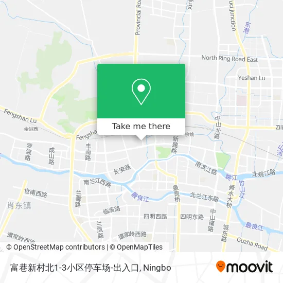富巷新村北1-3小区停车场-出入口 map