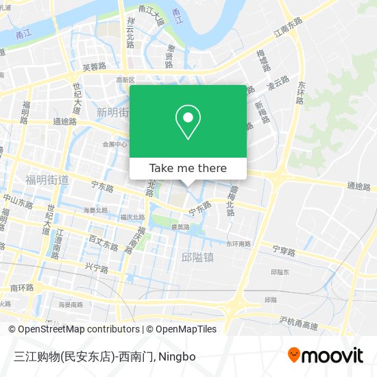 三江购物(民安东店)-西南门 map