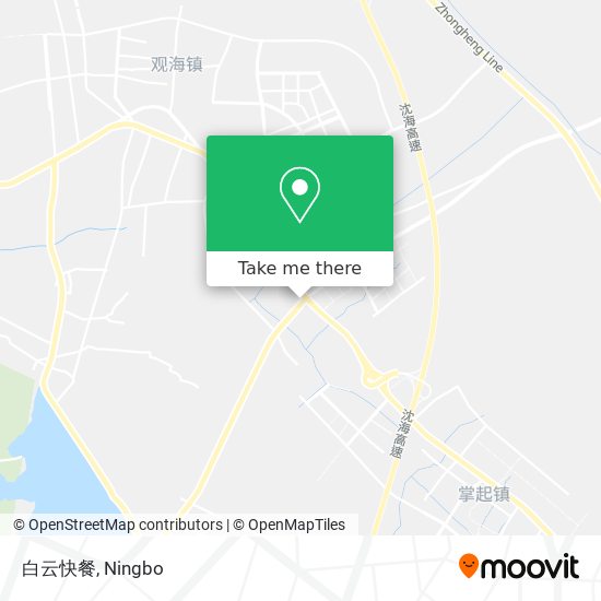 白云快餐 map
