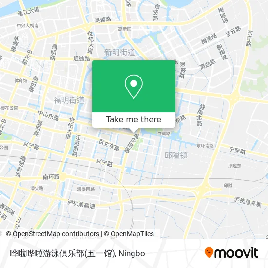 哗啦哗啦游泳俱乐部(五一馆) map