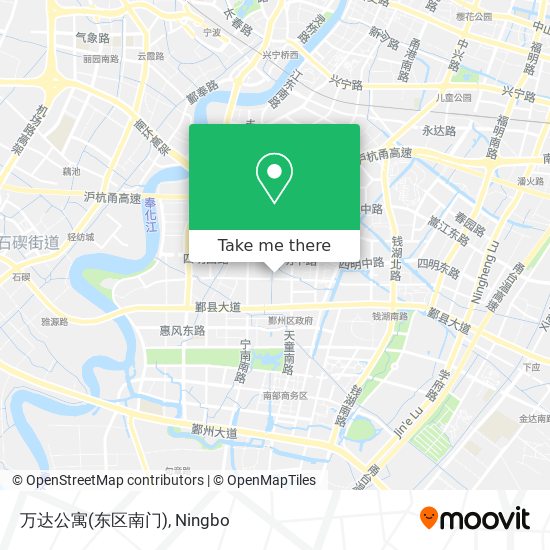 万达公寓(东区南门) map