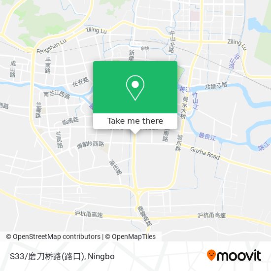 S33/磨刀桥路(路口) map