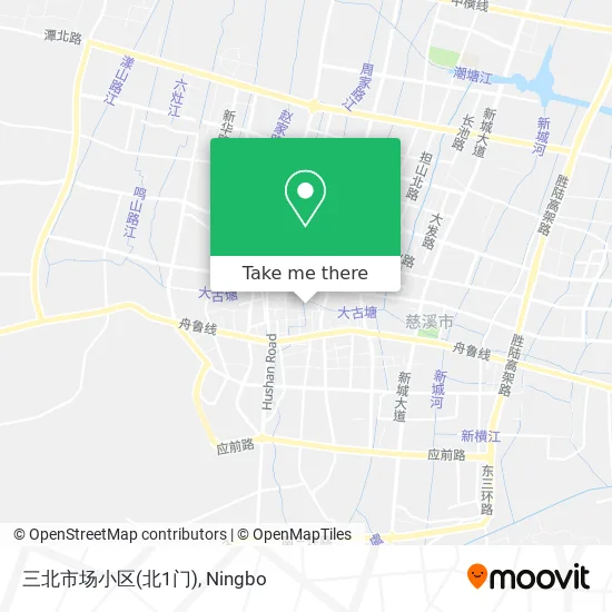 三北市场小区(北1门) map