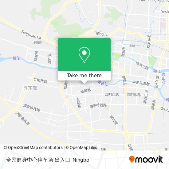 全民健身中心停车场-出入口 map
