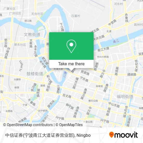 中信证券(宁波甬江大道证券营业部) map