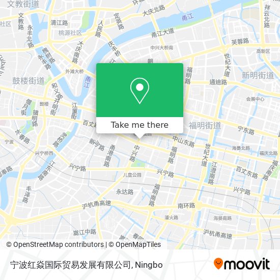 宁波红焱国际贸易发展有限公司 map