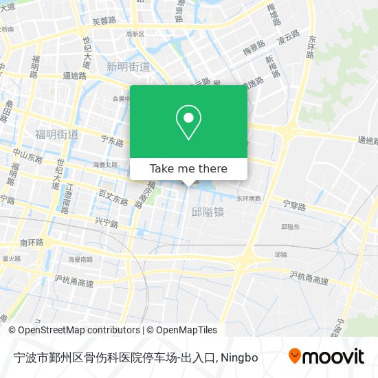 宁波市鄞州区骨伤科医院停车场-出入口 map