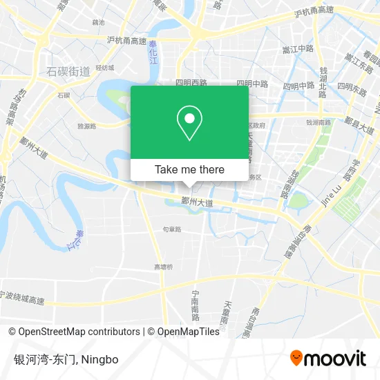 银河湾-东门 map