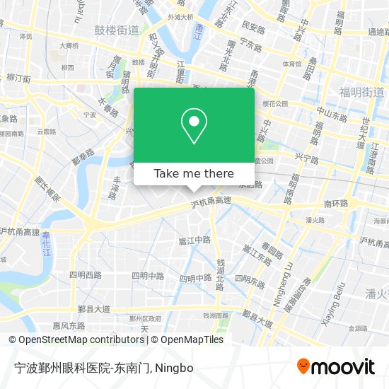 宁波鄞州眼科医院-东南门 map