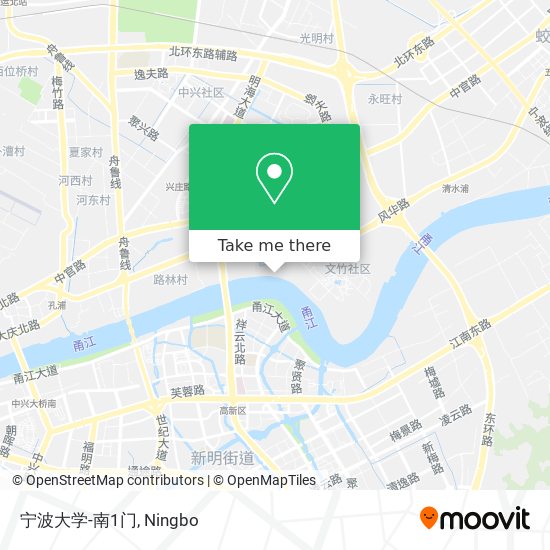 宁波大学-南1门 map