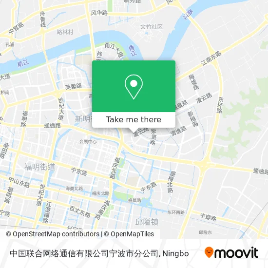 中国联合网络通信有限公司宁波市分公司 map